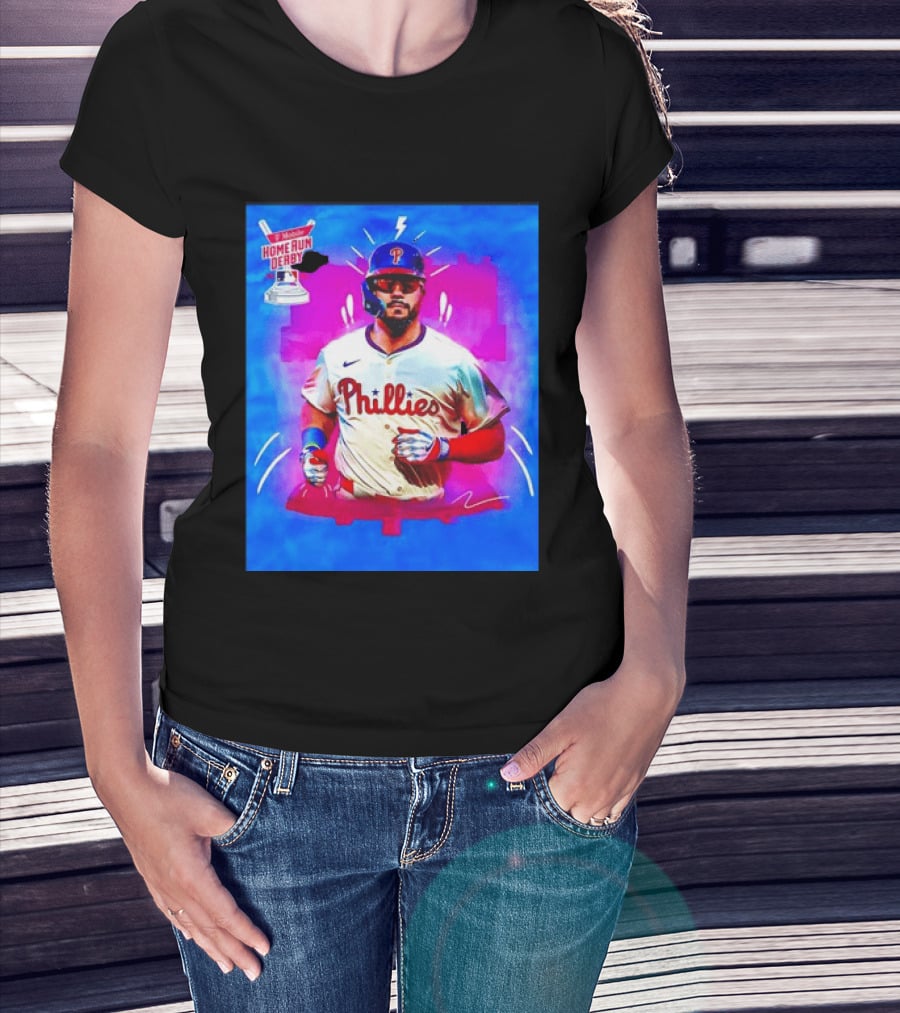 Philadelphia Phillies Kyle Schwarber 2024 Mobile Home Run Derby Highlights T-Shirt
