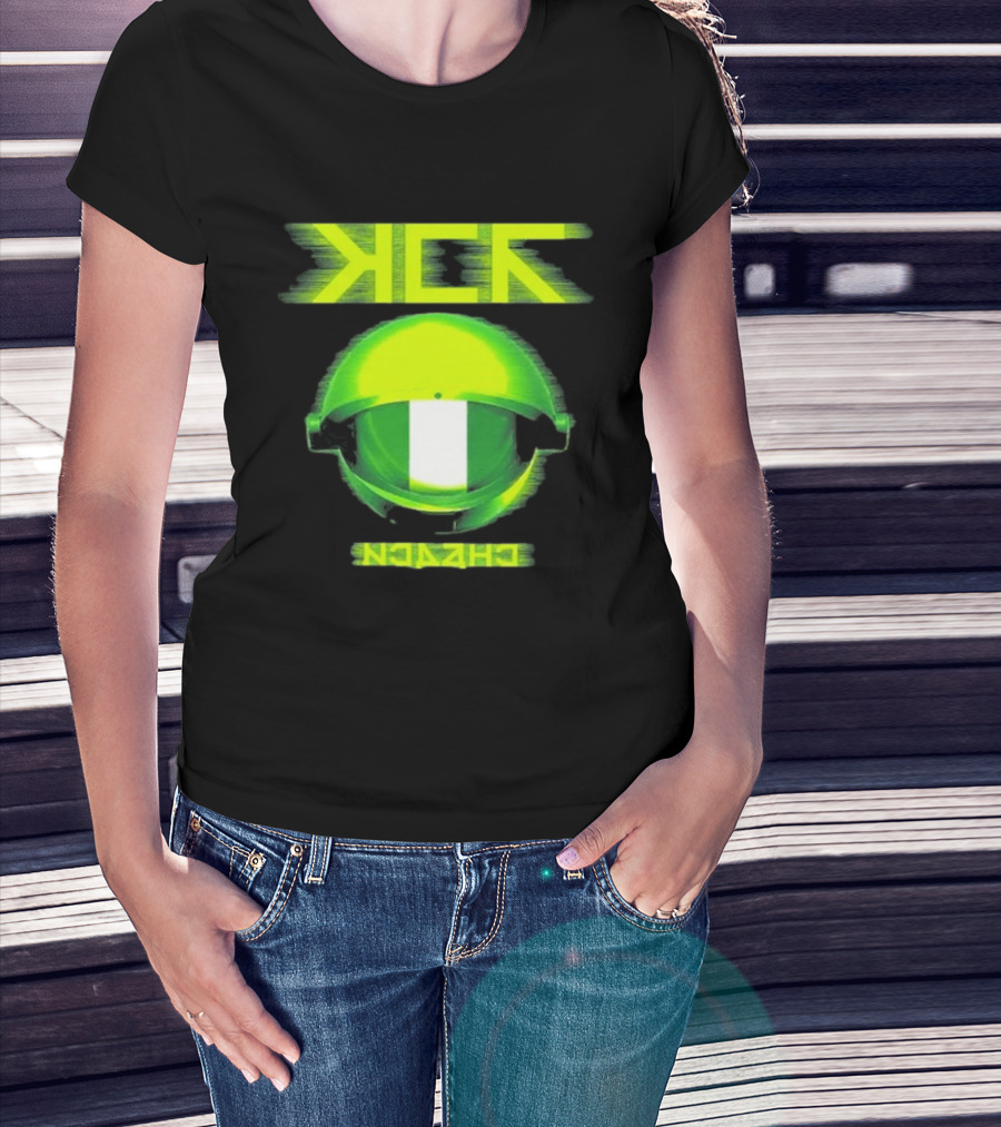 My Chemical Romance MCR Neon Green Glitch Helmet Italy Florence Visarno Arena 15 July 2026 T-Shirt