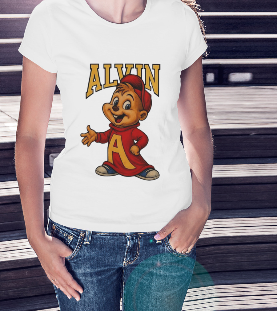 Alvin And The Chipmunks Alvin Character With Standing A T-Shirt