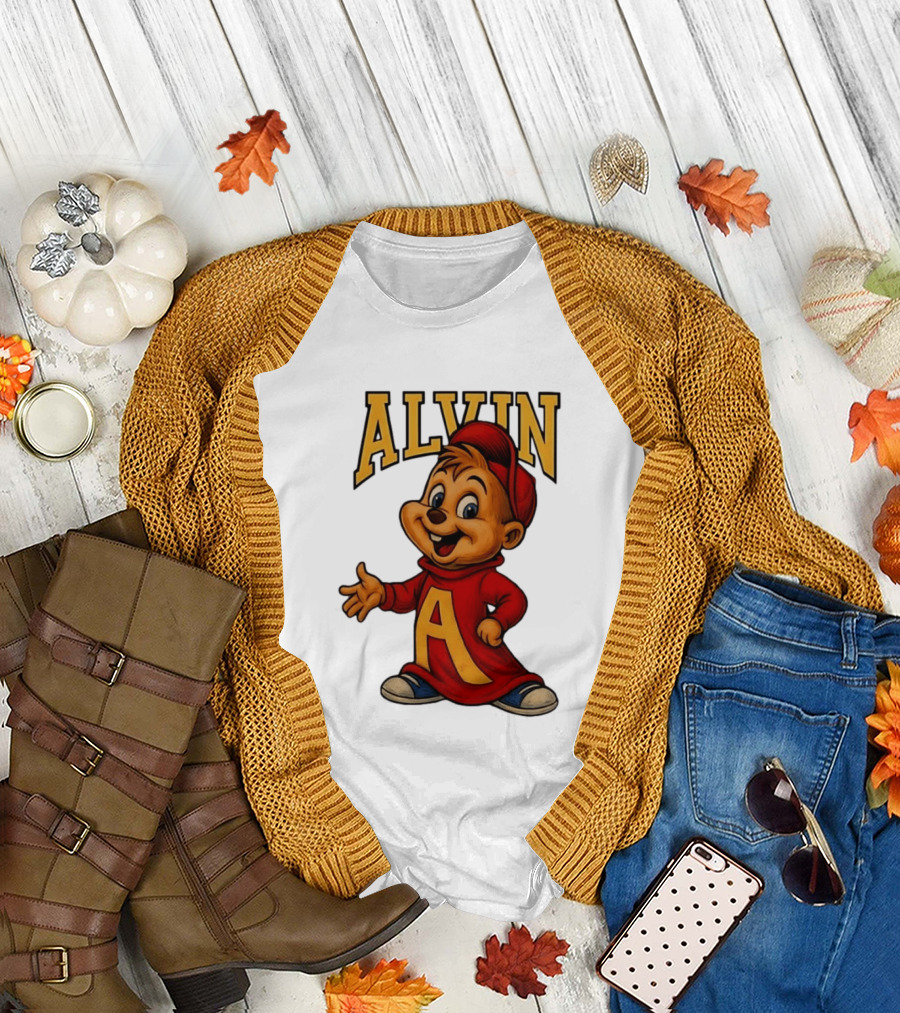 Alvin And The Chipmunks Alvin Character With Standing A T-Shirt