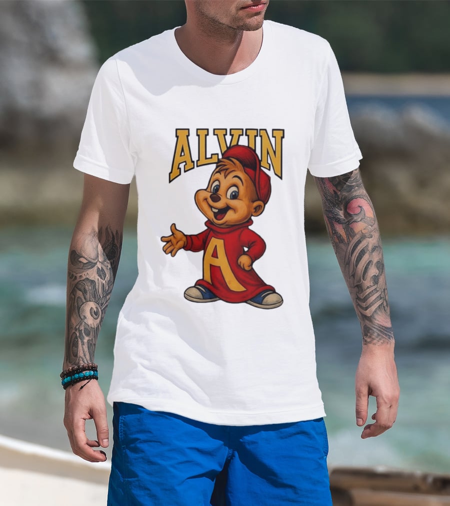 Alvin And The Chipmunks Alvin Character With Standing A T-Shirt