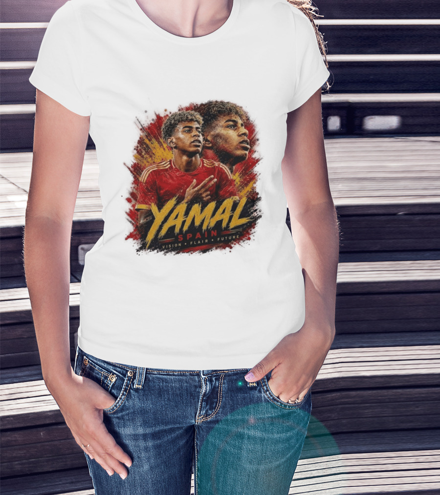 Yamal Spain Vision Flair Future Football T-Shirt
