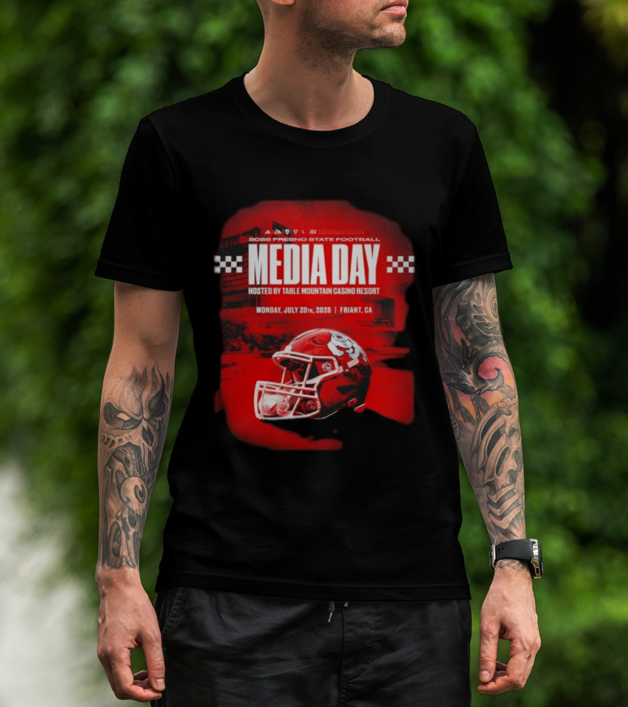 2026 Fresno State Football Media Day Table Mountain Casino Resort July 20 Friant CA T-Shirt
