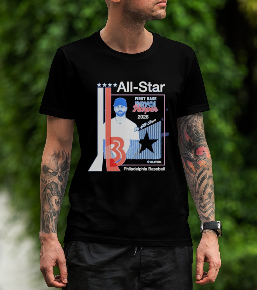 All Star Bryce Harper First Base 9x All Star 2026 Philadelphia Baseball T-Shirt