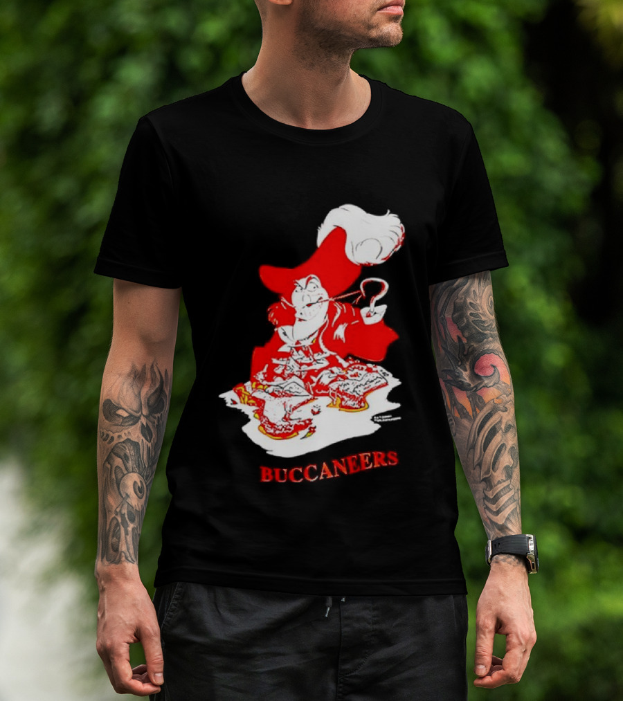 Captain Hook Buccaneers Pirate Tampa Bay T-Shirt