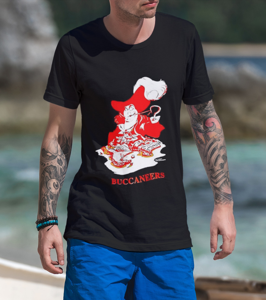 Captain Hook Buccaneers Pirate Tampa Bay T-Shirt