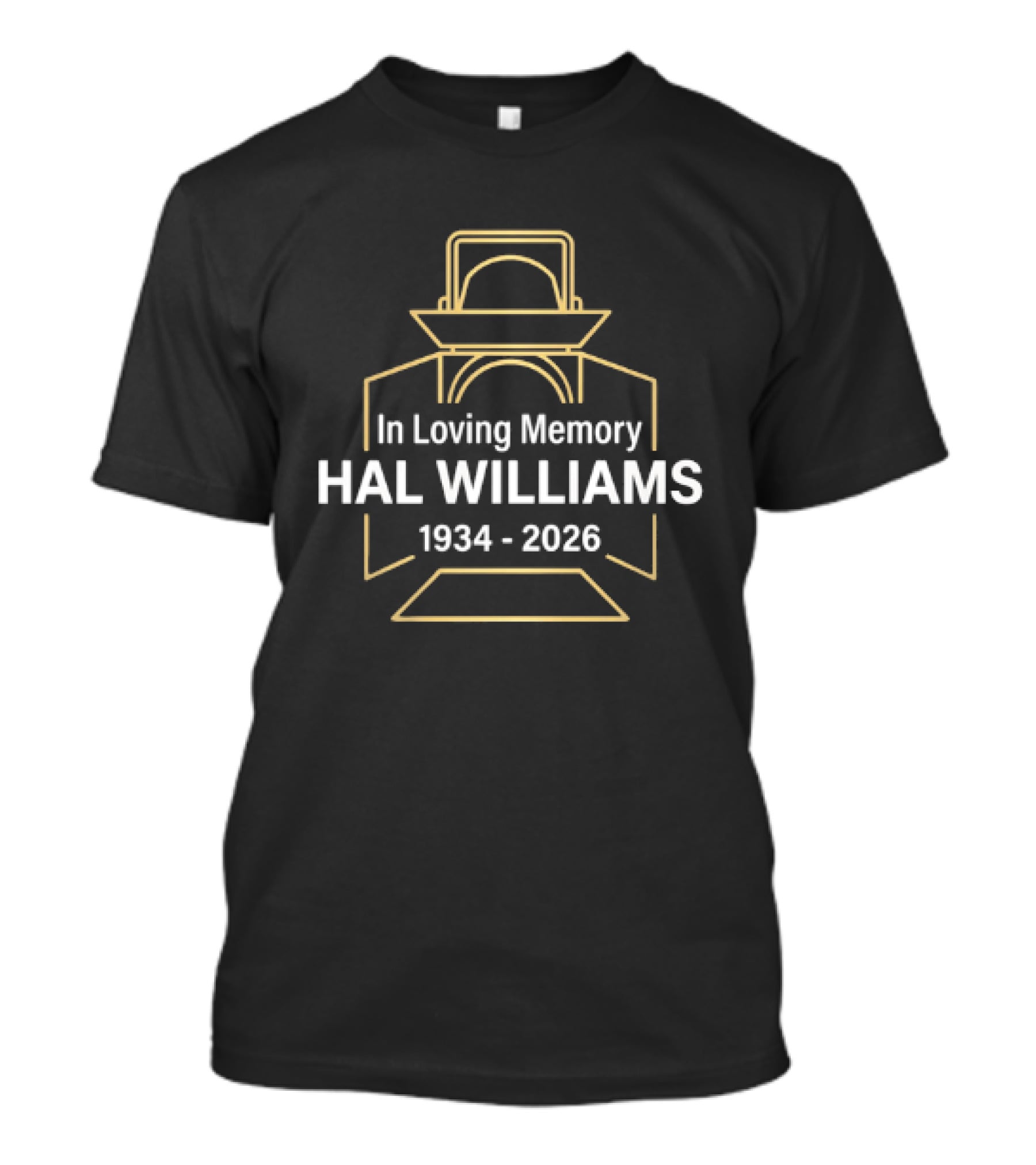 In Loving Memory Hal Williams 1934 2026 Lantern Outline Memorial T-Shirt