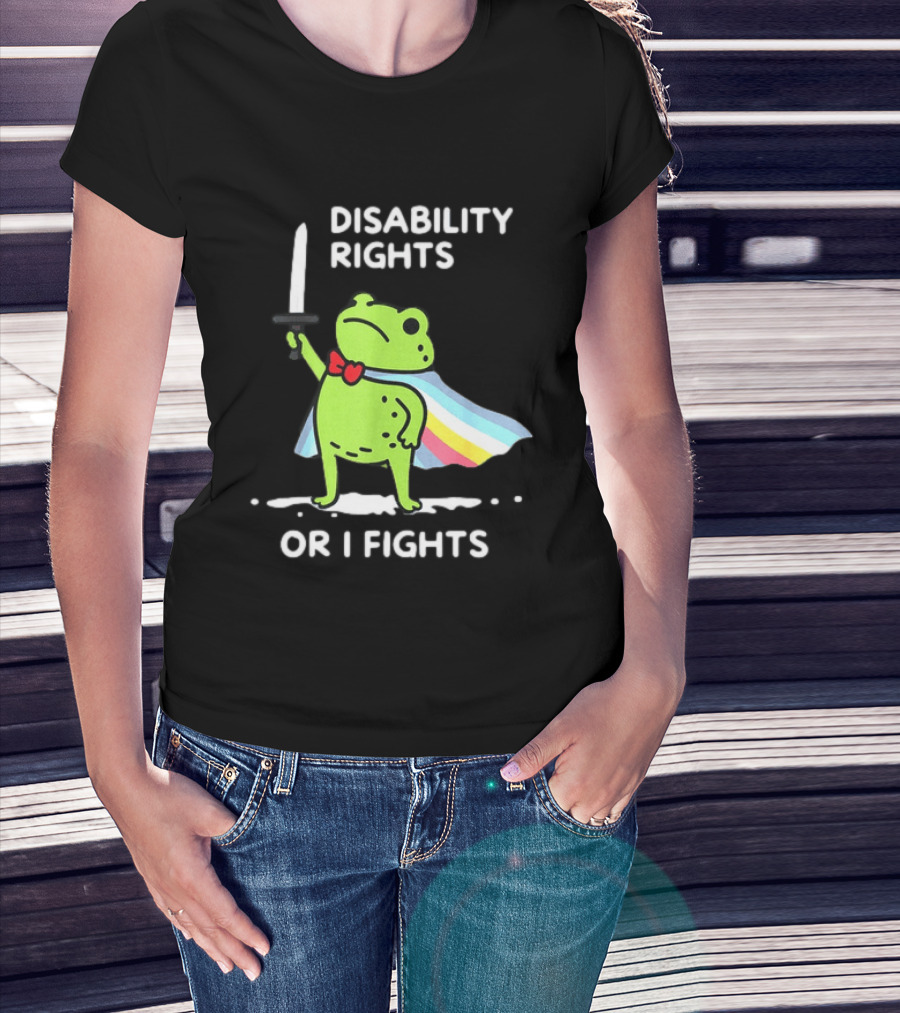 Disability Rights Frog Superhero Or I Fights T-Shirt