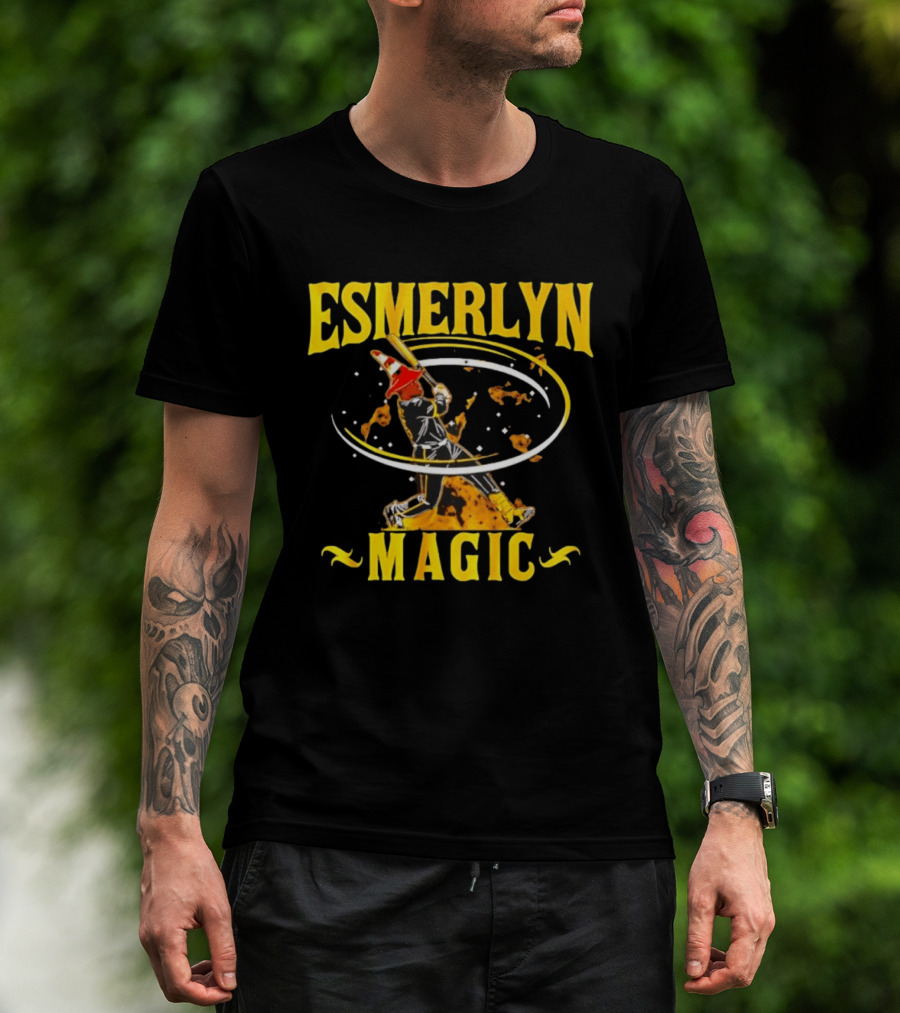 Esmerlyn Magic Baseball Players Association Swinging Batter T-Shirt