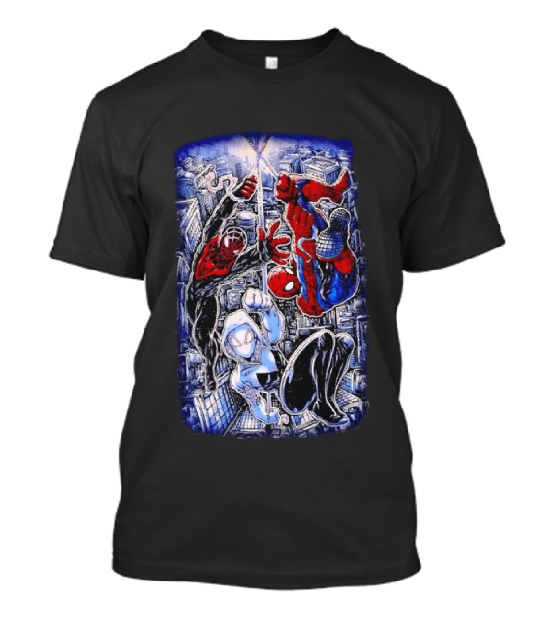 Spider Man Miles Morales Ghost Spider Marvel Multiverse Action Adventure T-Shirt