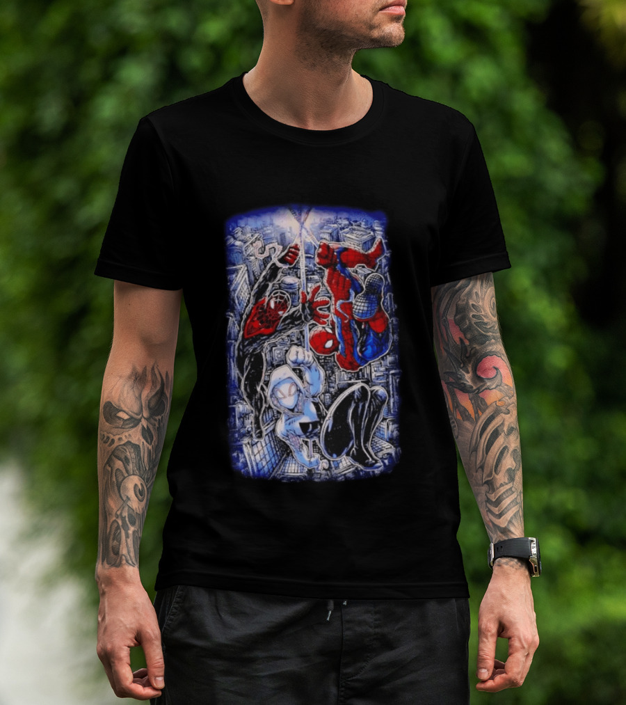 Spider Man Miles Morales Ghost Spider Marvel Multiverse Action Adventure T-Shirt