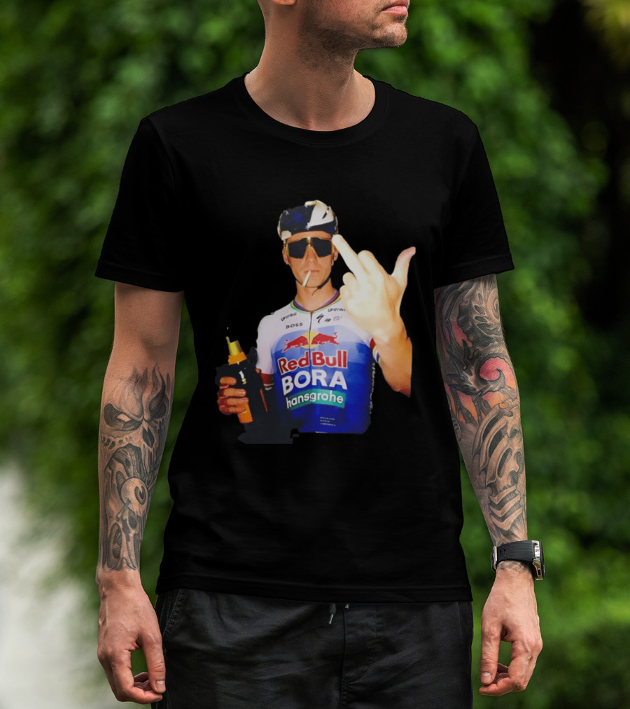 Remco Evenepoel Red Bull BORA Hansgrohe Smoking Gesture T-Shirt