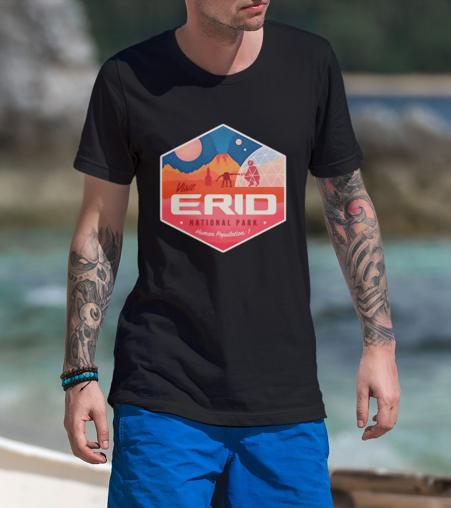 Rocky Alien Tau Ceti Visit Erid National Park Project Hail Mary Human Population One T-Shirt