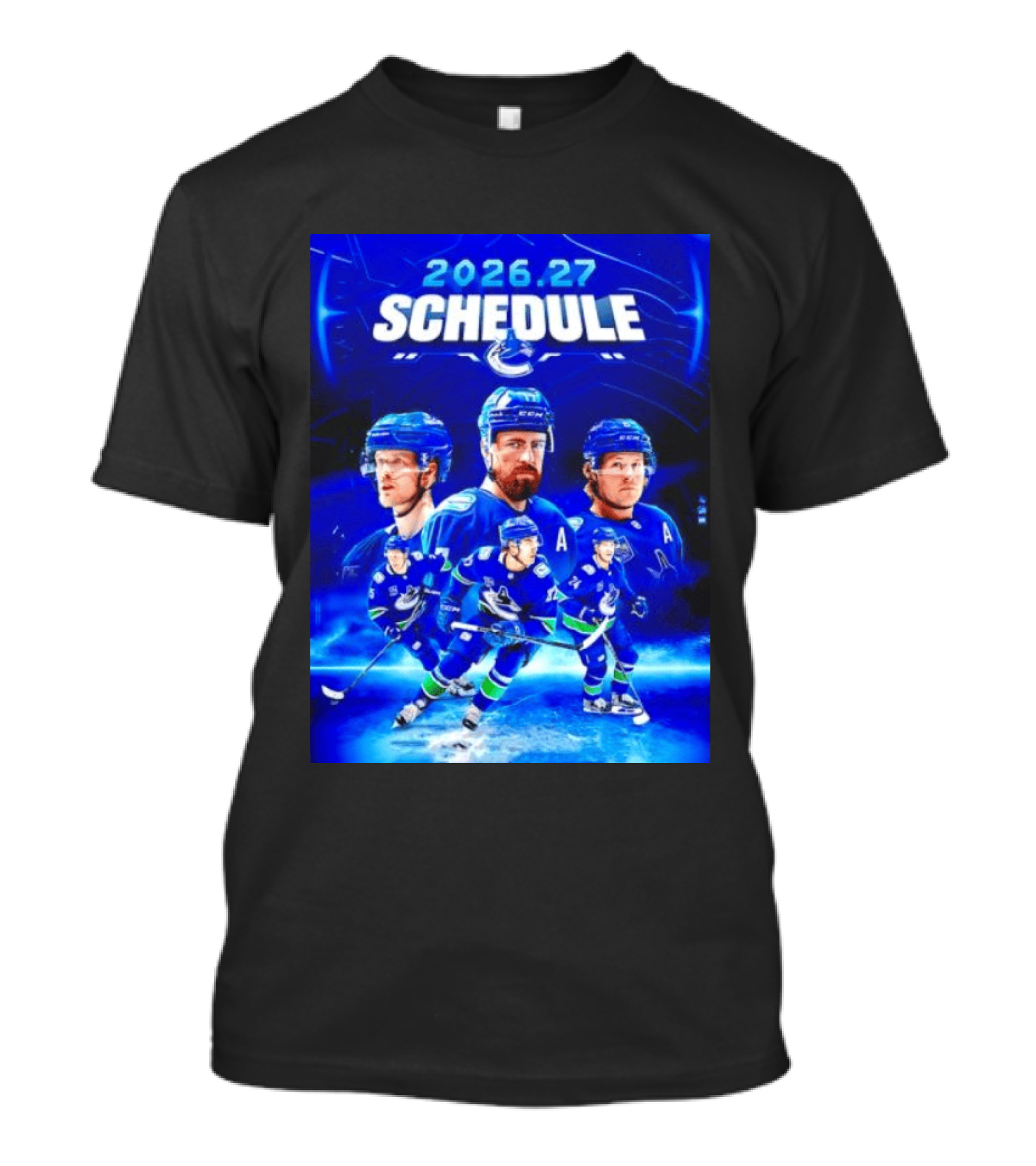 Vancouver Canucks 2026 27 Schedule Hockey Players And Team T-Shirt
