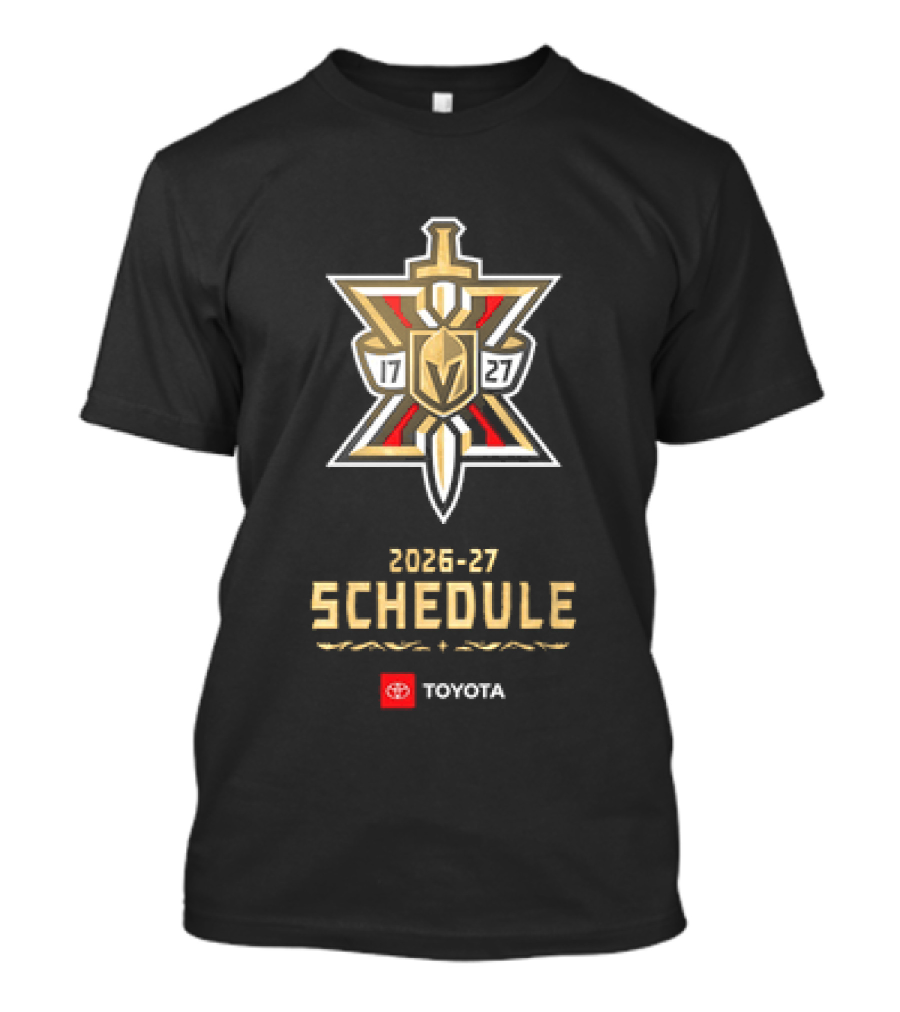 Vegas Golden Knights 2026 27 Schedule Toyota Hockey T-Shirt