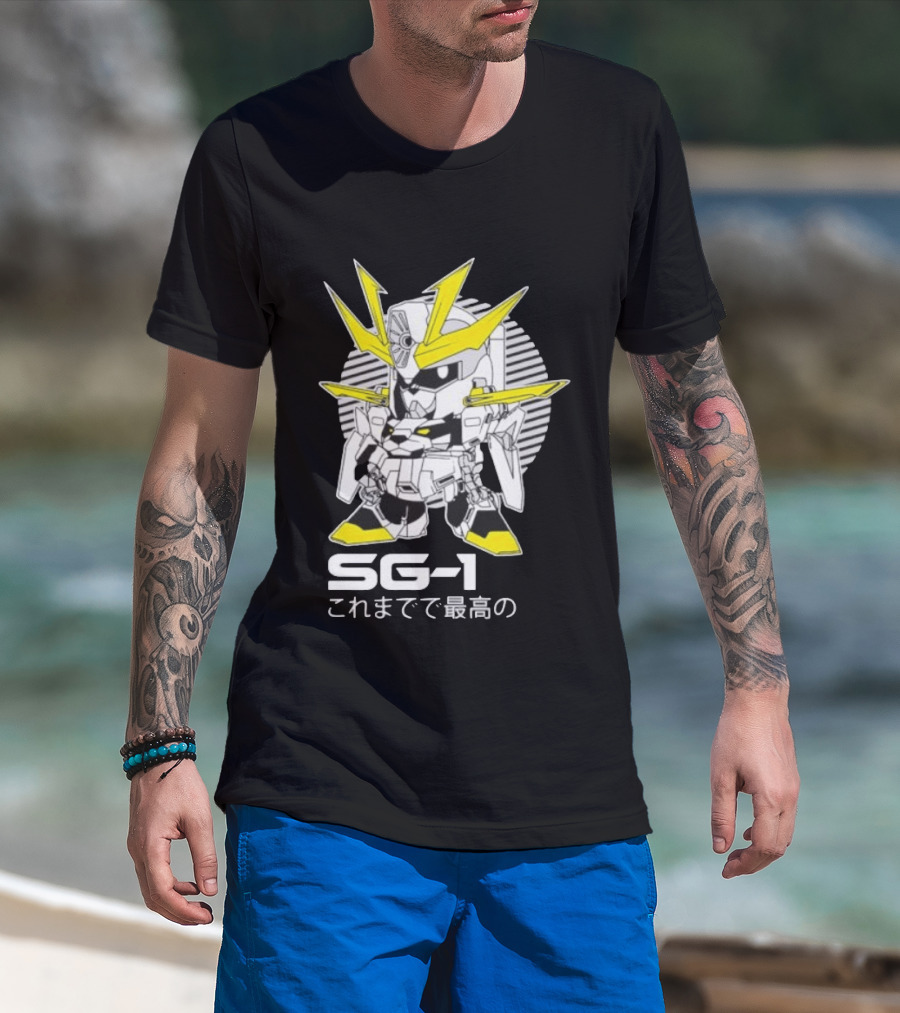 SG 1 Gundam Chibi Mecha Anime T-Shirt