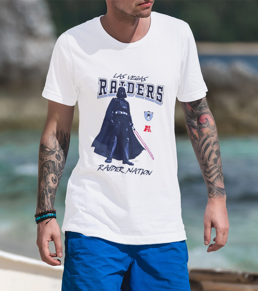 Las Vegas Raiders Darth Vader Raider Nation Star Wars 2026 T-Shirt