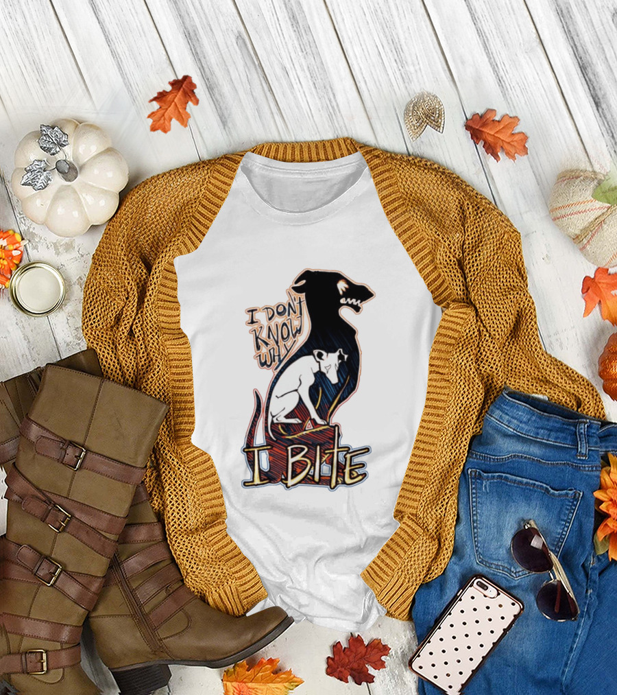 I Don't Know Why I Bite Dog Greyhound T-Shirt
