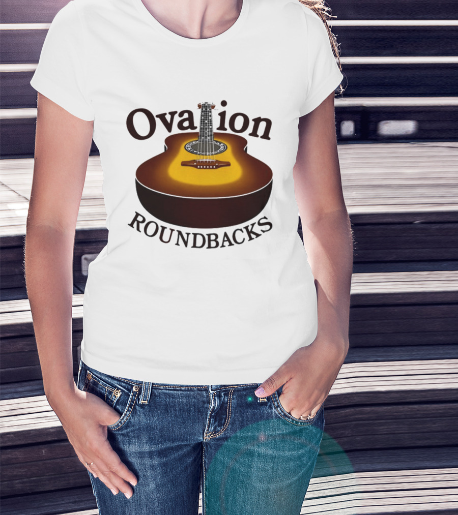 Ovation Roundbacks Acoustic Guitar Folk Music T-Shirt