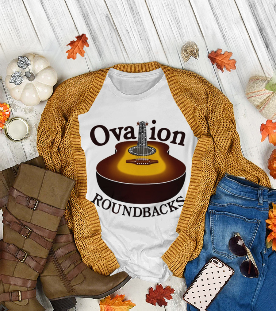 Ovation Roundbacks Acoustic Guitar Folk Music T-Shirt