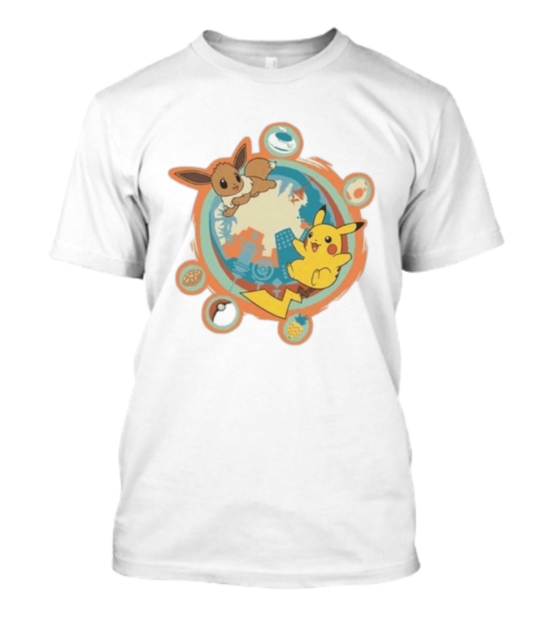 Pokémon 10 Year Anniversary 2026 Pikachu Eevee Celebration T-Shirt