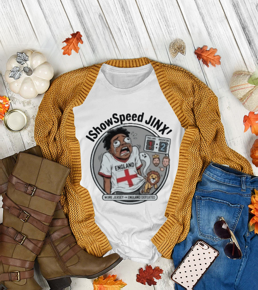 IShowSpeed Jinx England Vs Argentina Result Comic T-Shirt