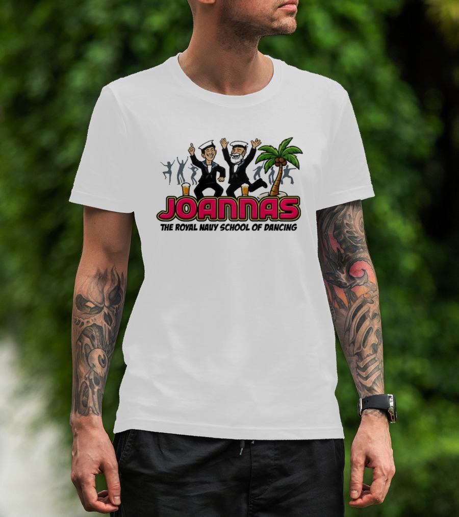 Joannas The Royal Navy School Of Dancing Tropical Palm Party Vibe T-Shirt