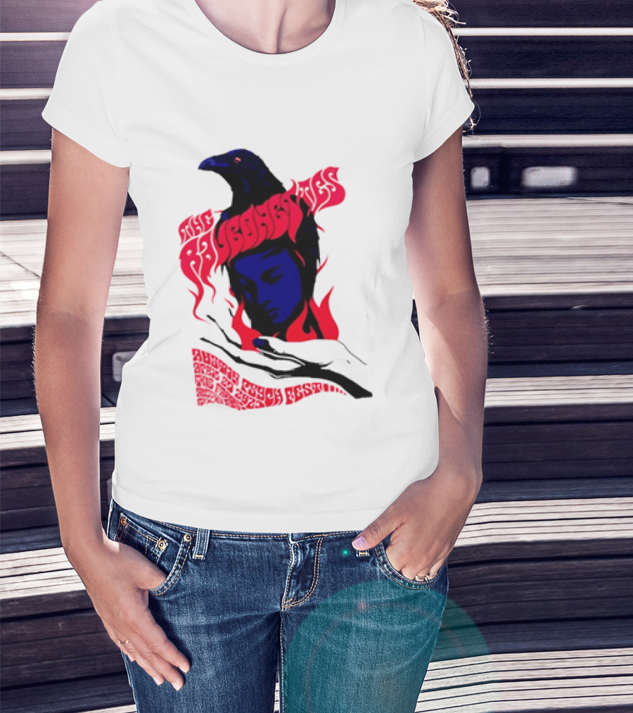 Raveonettes Austin Psych Fest Crow Fire Elements 2014 T-Shirt