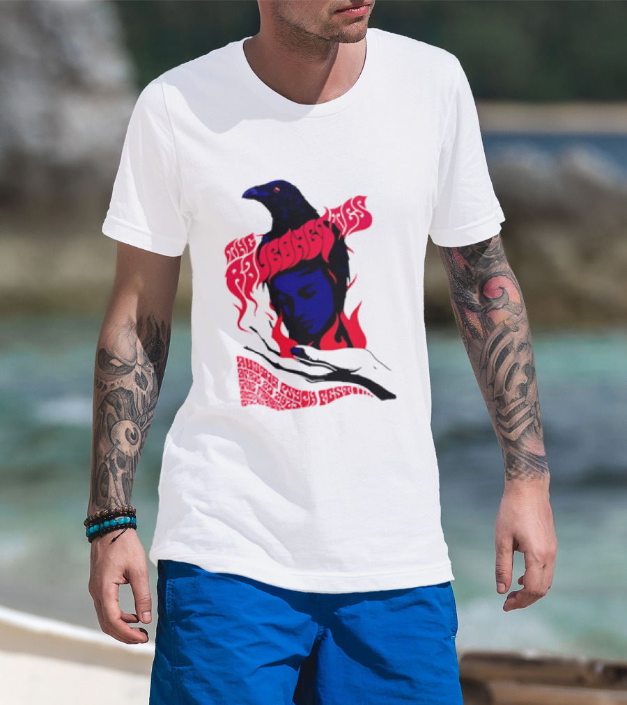 Raveonettes Austin Psych Fest Crow Fire Elements 2014 T-Shirt