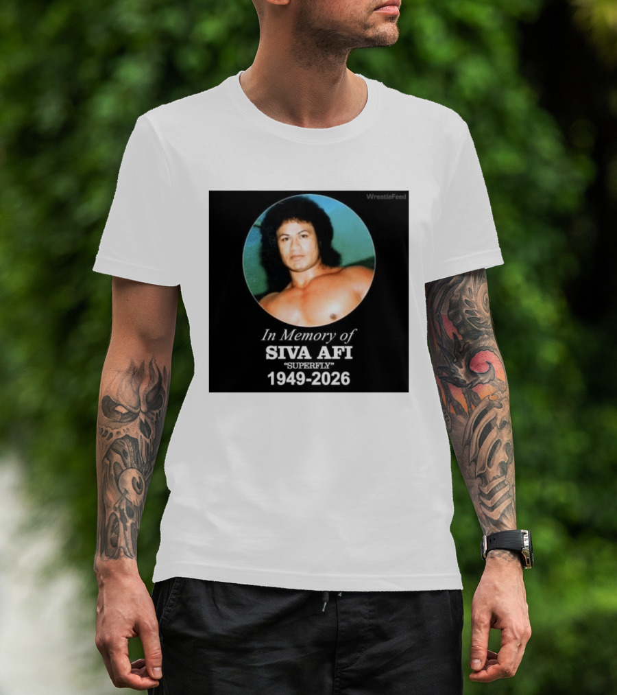 In Memory Of Siva Afi Superfly 1949 2026 WrestleFeed T-Shirt