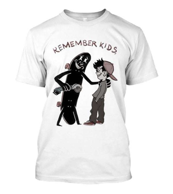 Remember Kids Skateboard Flock Two Pounds Copper Gold T-Shirt