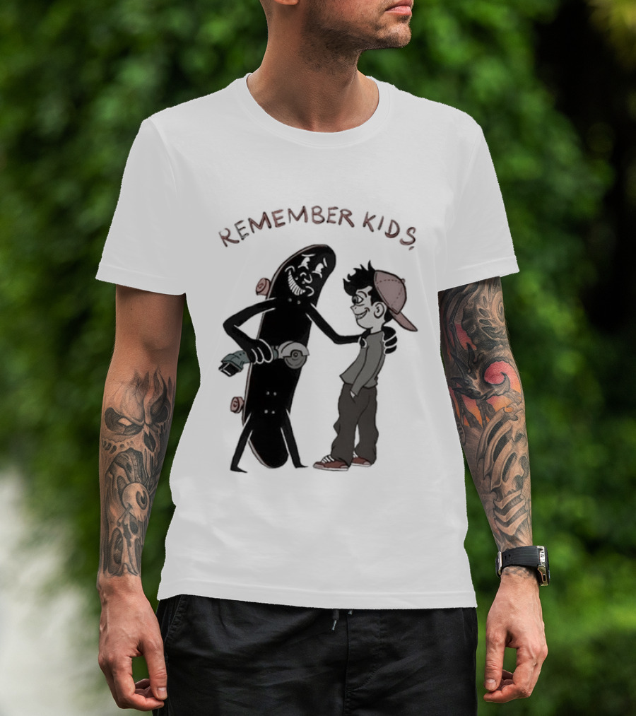 Remember Kids Skateboard Flock Two Pounds Copper Gold T-Shirt