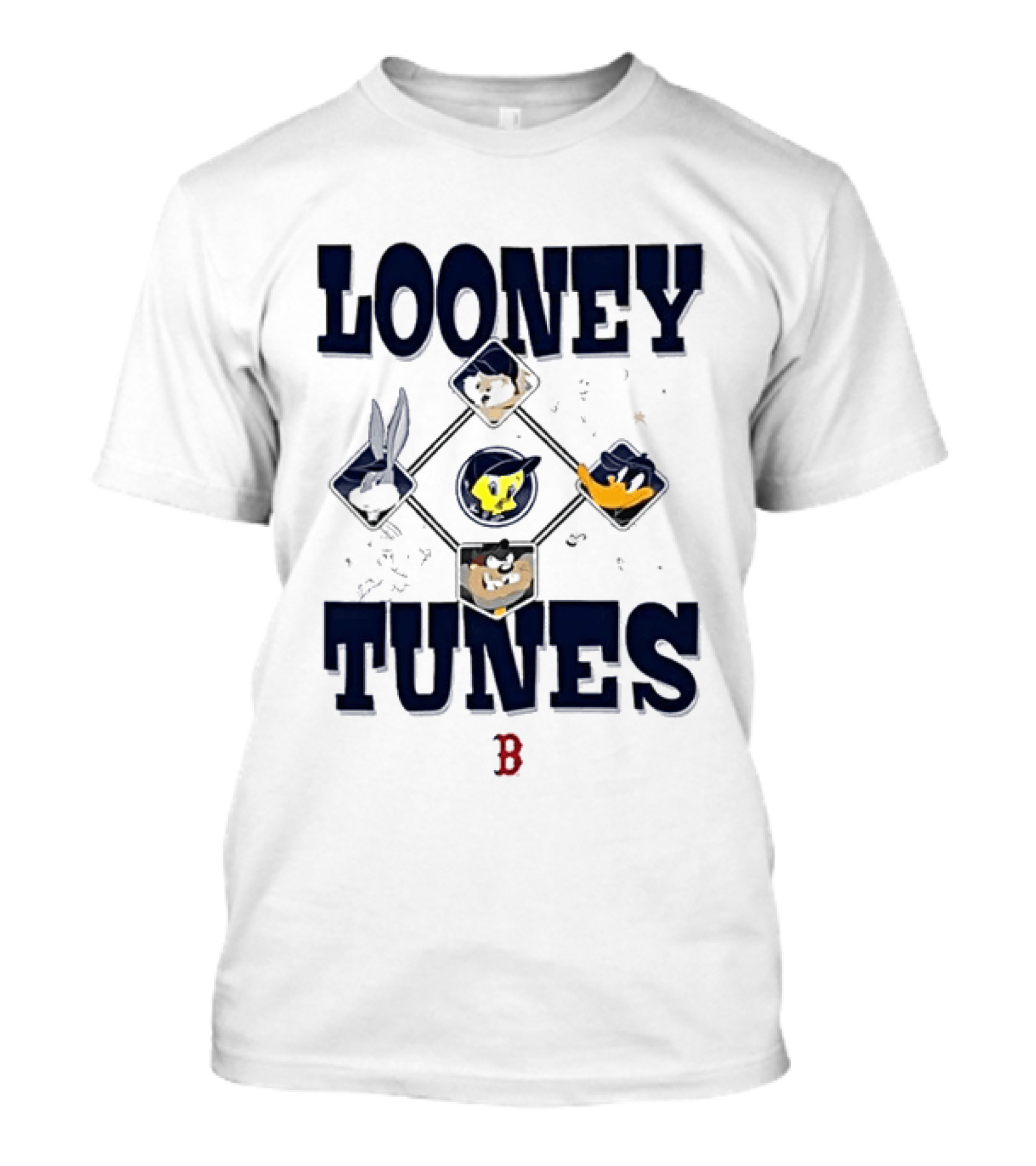 Looney Tunes Characters Boston Red Sox Collaboration T-Shirt