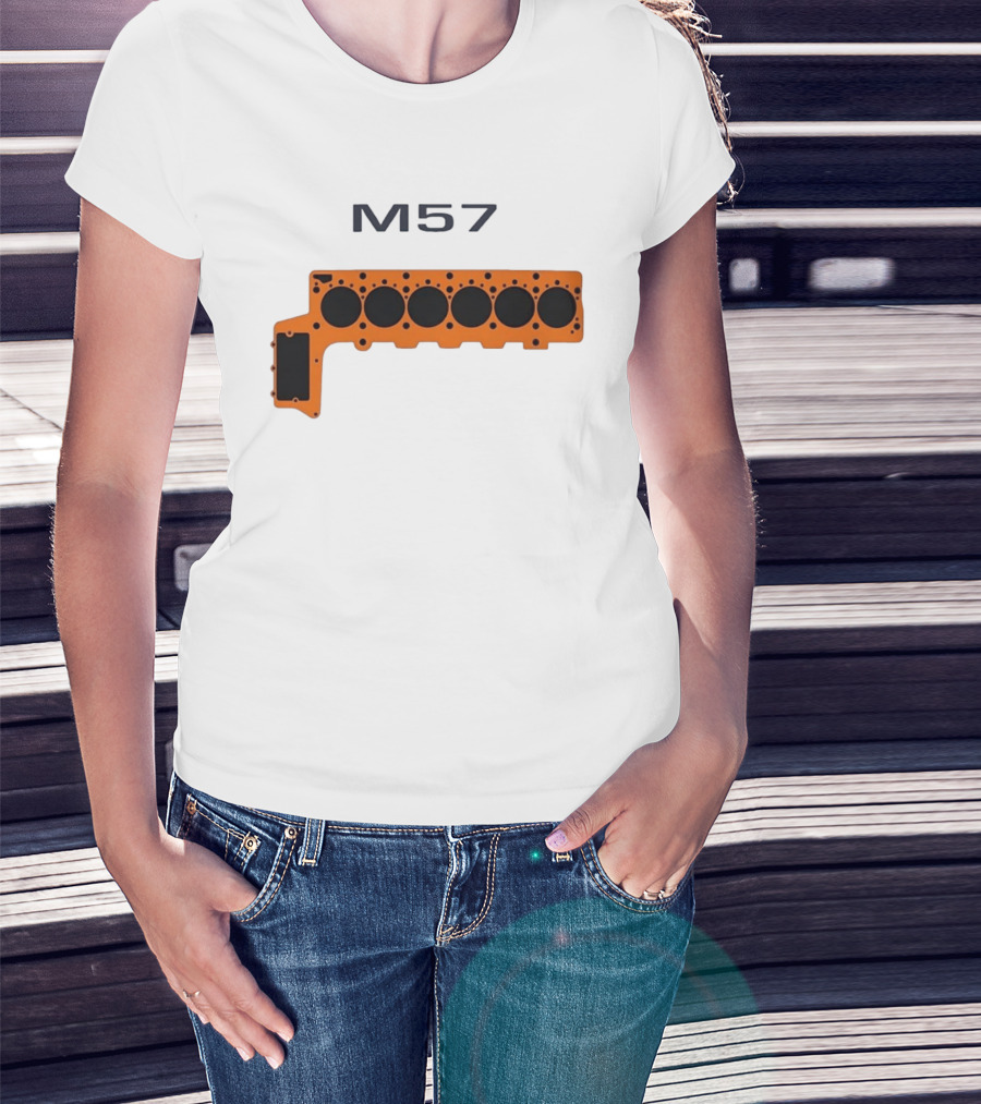 M57 Engine Components BMW Performance Straight Six T-Shirt