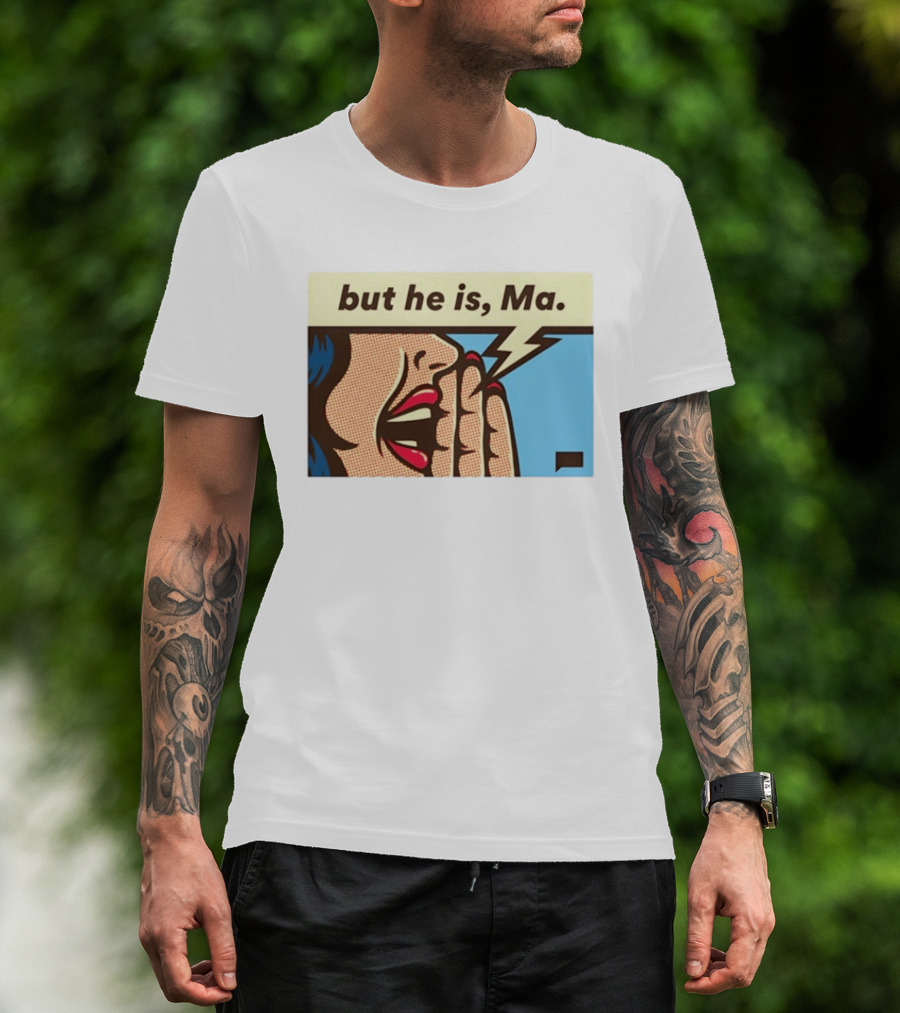 The Real Housewives Of Rhode Island But He Is Ma Pop Art Style Comic Speech Bubble T-Shirt