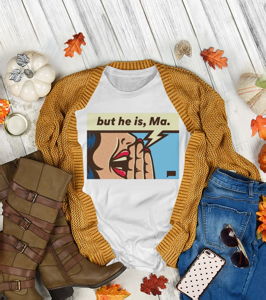 The Real Housewives Of Rhode Island But He Is Ma Pop Art Style Comic Speech Bubble T-Shirt
