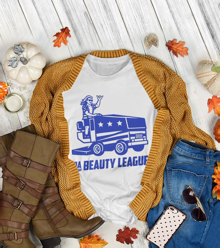 USA Wheels Zamboni Driver Da Beauty League Hockey T-Shirt