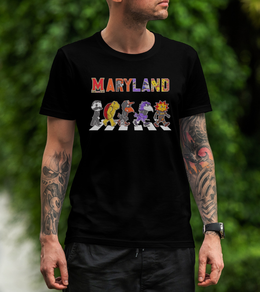 Maryland Oriole Bird Testudo Poe The Raven Baltimore Blast Mr Boh T-Shirt