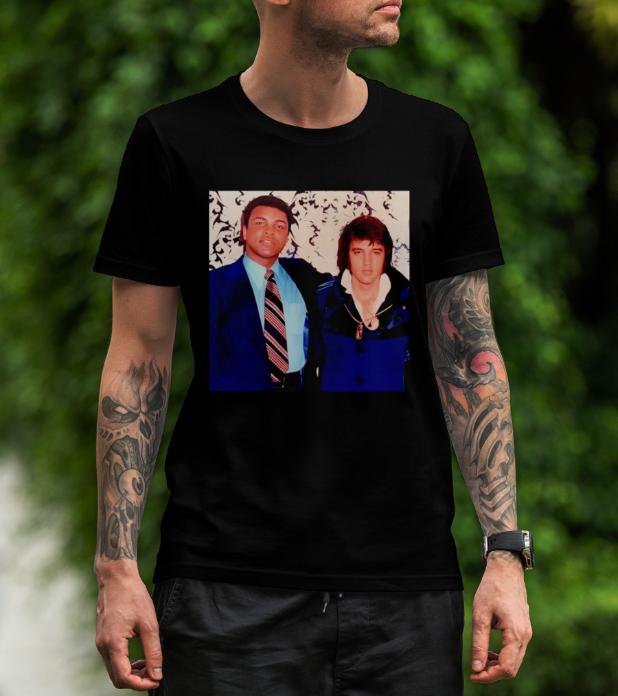 Muhammad Ali Elvis Presley Iconic Encounter T-Shirt