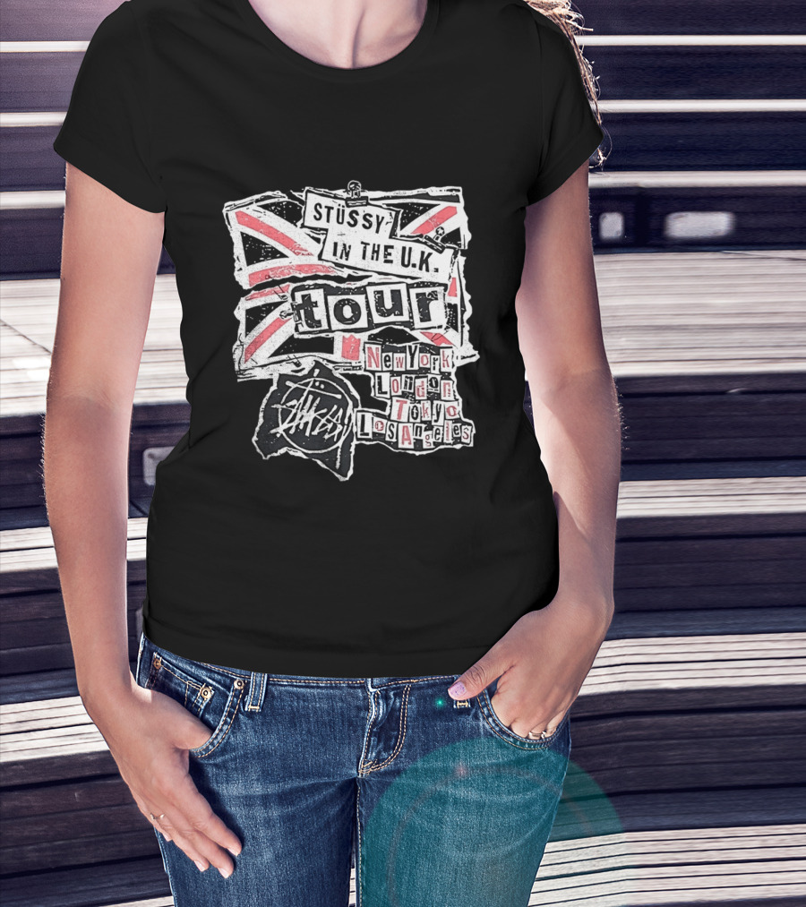 Stussy In The U.K. Tour New York London Tokyo Los Angeles T-Shirt