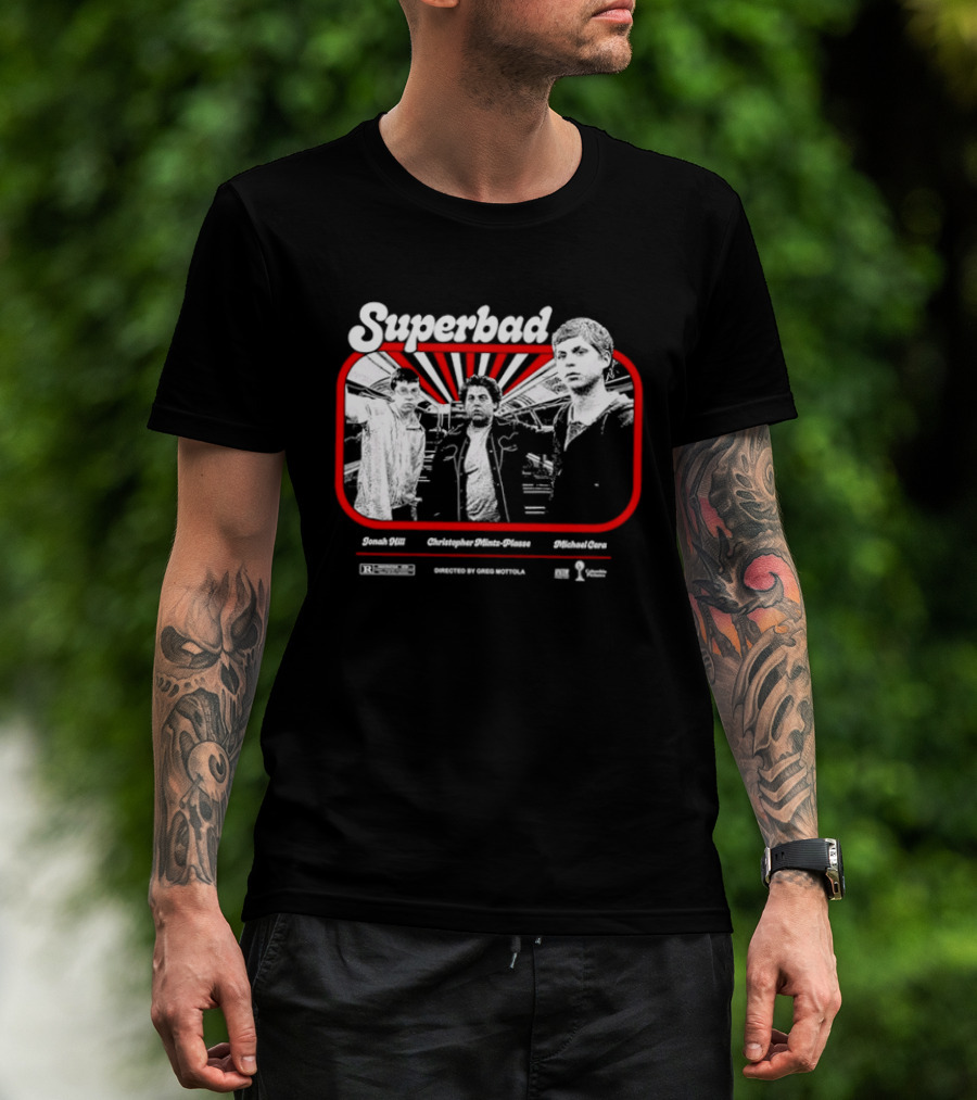 Superbad Movie Jonah Hill Christopher Mintz Plasse Michael Cera T-Shirt