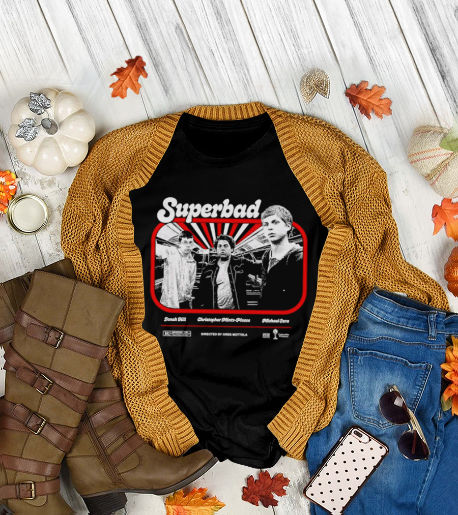 Superbad Movie Jonah Hill Christopher Mintz Plasse Michael Cera T-Shirt