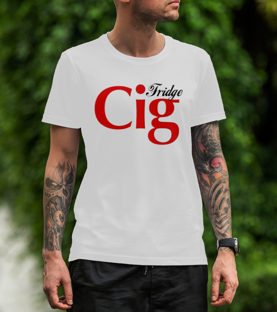 Fridge Cig Red Lettering T-Shirt
