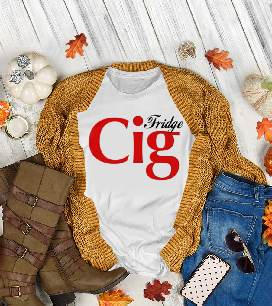 Fridge Cig Red Lettering T-Shirt