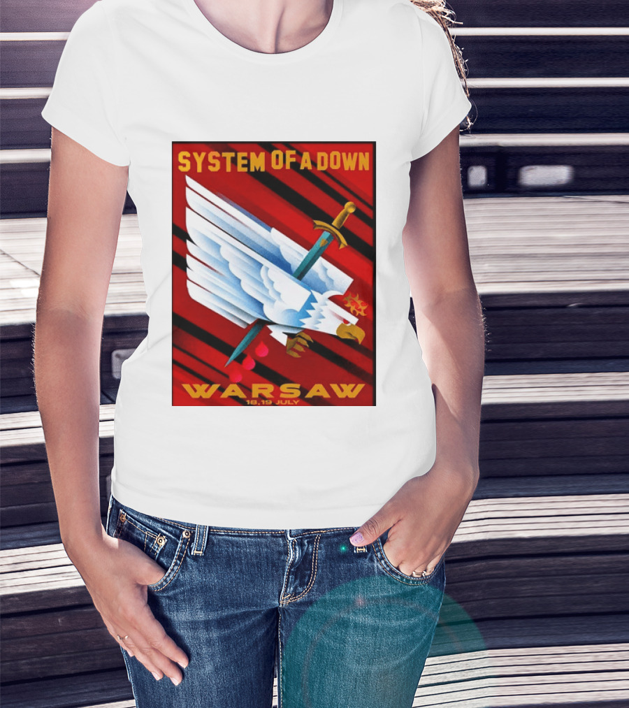 System Of A Down Warsaw Poland 2026 PGE Narodowy 18 19 July Exclusive Venue T-Shirt