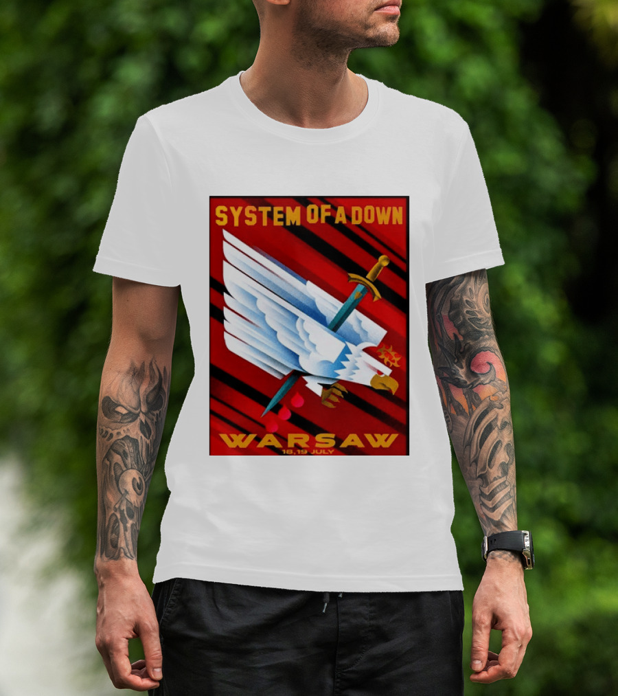 System Of A Down Warsaw Poland 2026 PGE Narodowy 18 19 July Exclusive Venue T-Shirt