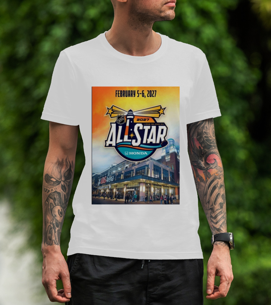 NHL All Star 2027 Honda February 5 6 UBS Arena Long Island NY T-Shirt