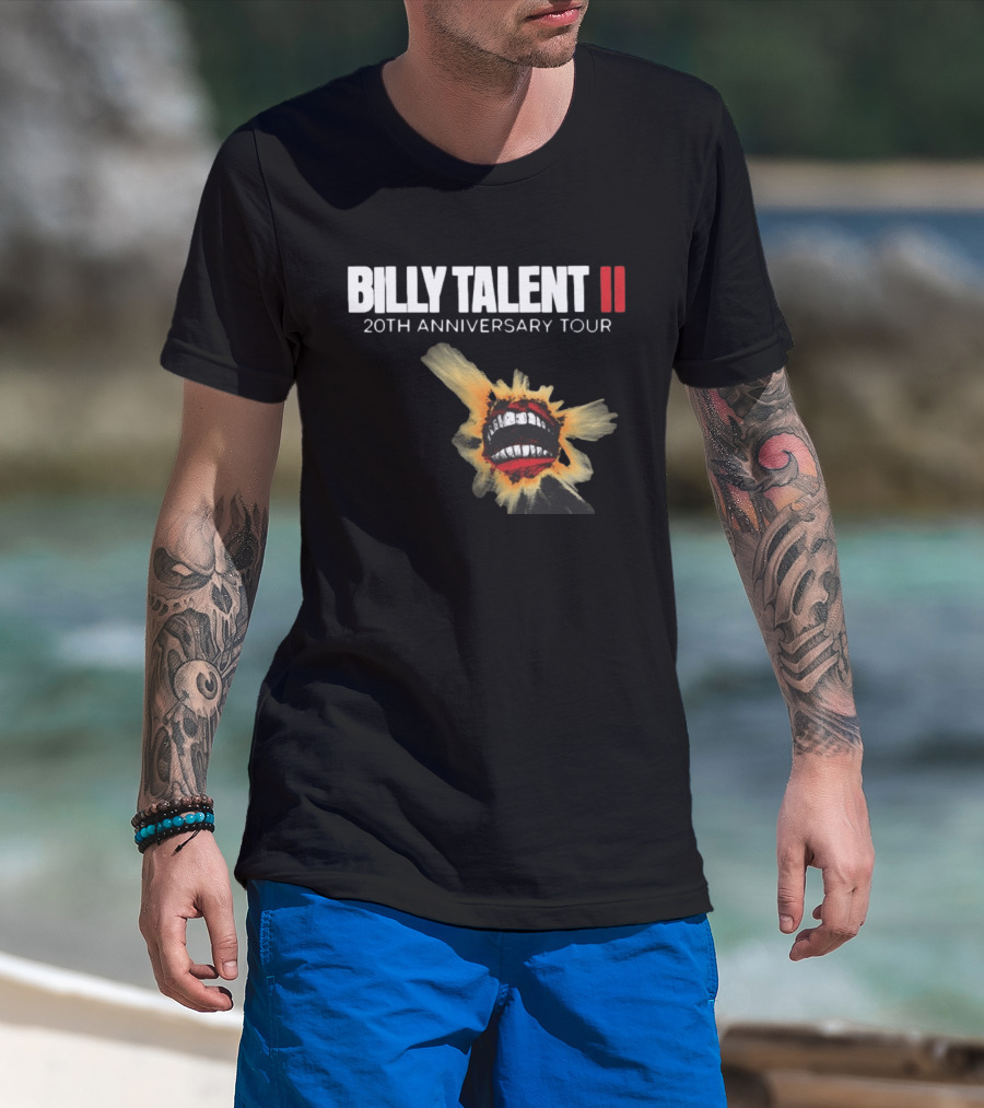 Billy Talent II 20th Anniversary Explosive Artwork Tour 2026 T-Shirt
