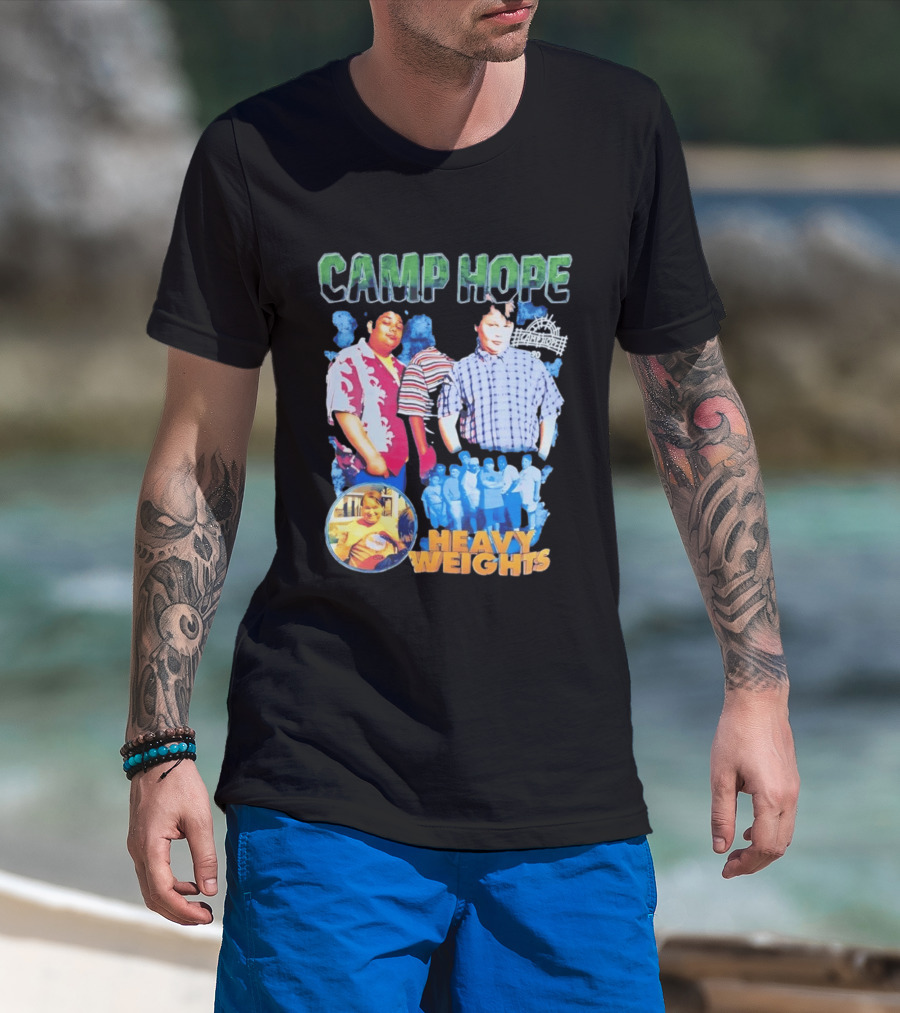 Camp Hope 90 Heavy Weights Featuring Characters From Cult T-Shirt