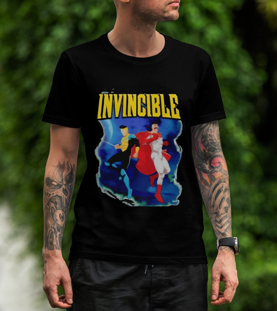 Invincible Comic Superhero Duo Team Up T-Shirt